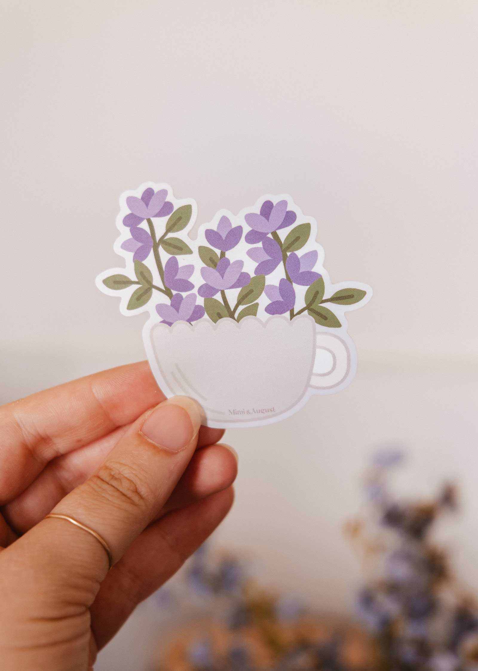 Autocollant en vinyle Bloom Cup