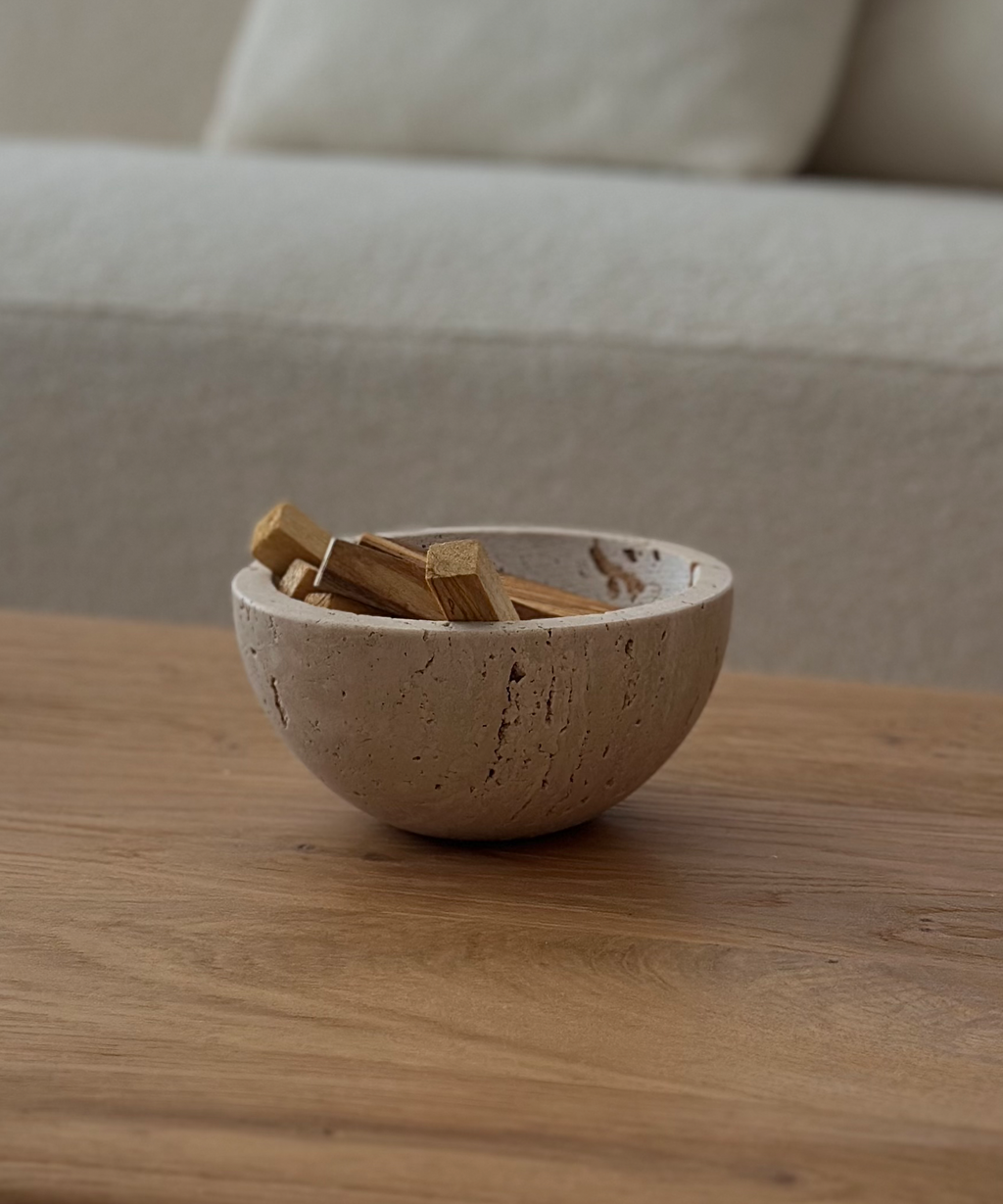 Flow Travertine Bowl