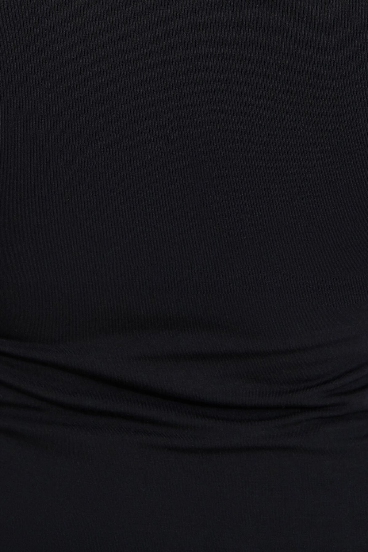 T-shirt à manches longues et col montant en jersey