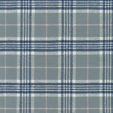 Flanelle biologique Mammoth - Brouillard, 1/4 yard