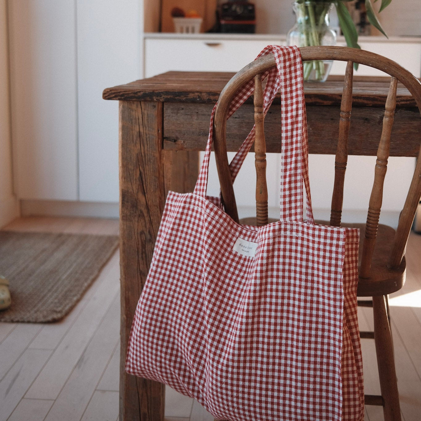 Organic Cotton Tote Bag - Vichy Collection