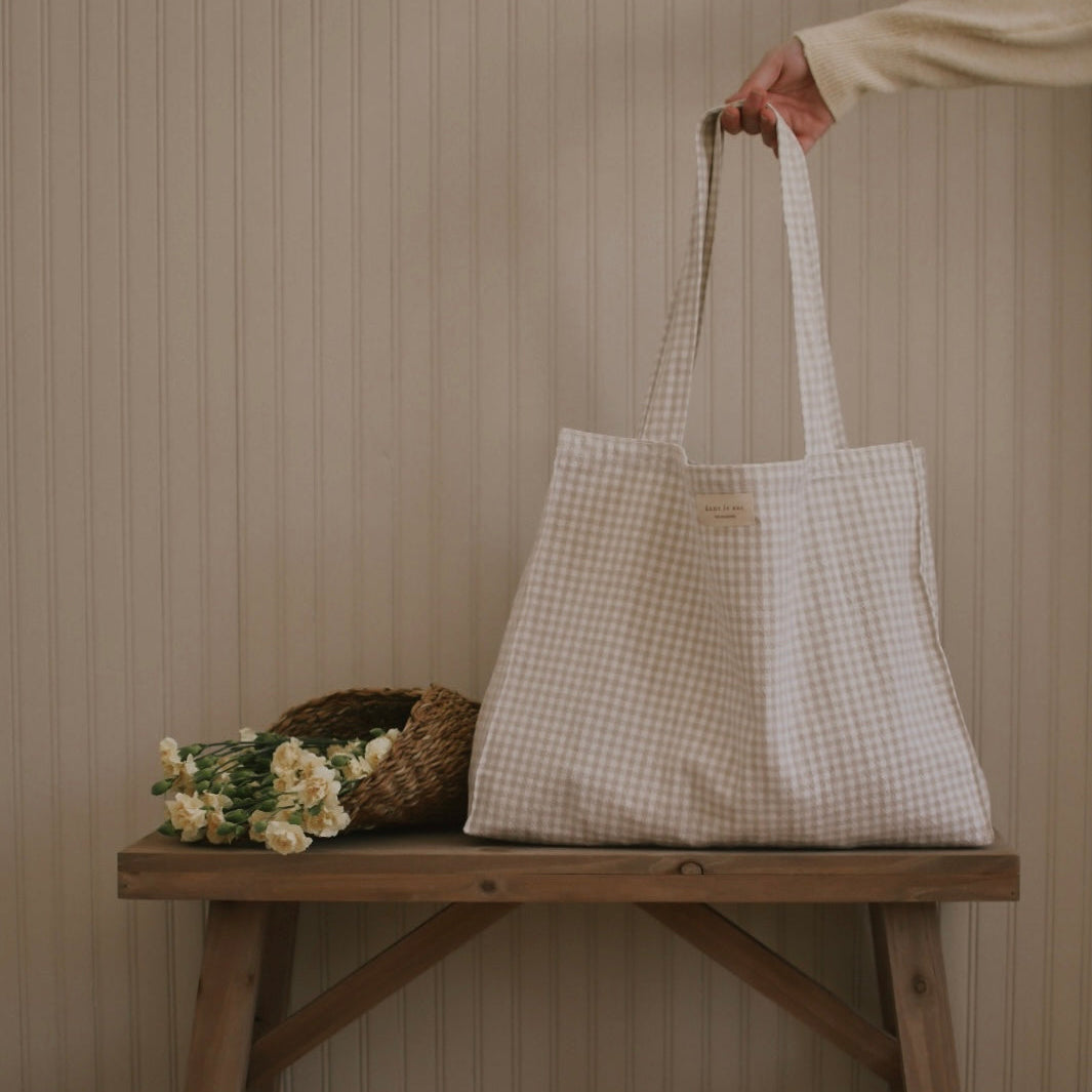 Organic Cotton Tote Bag - Vichy Collection