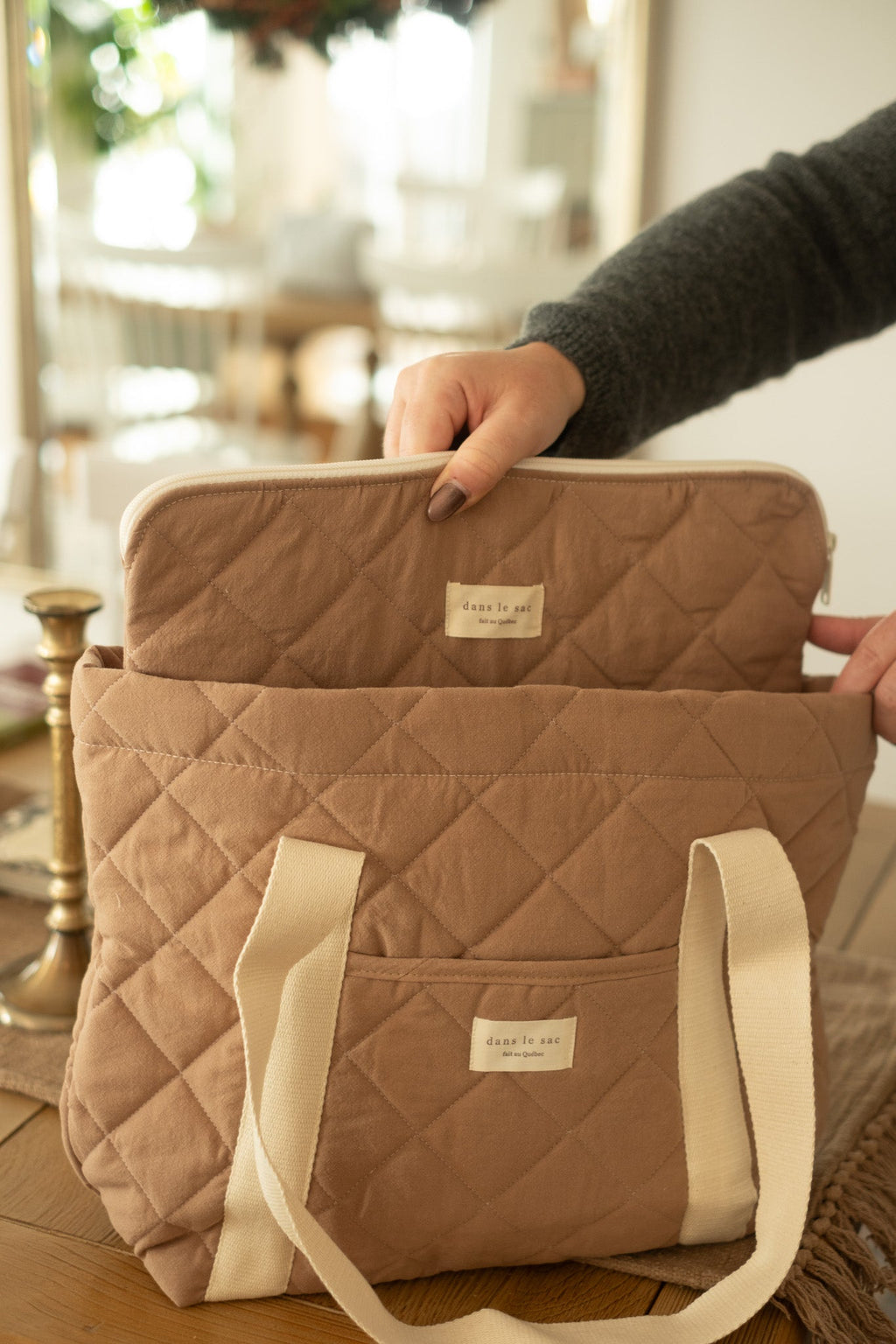 Quilted Tote Bag for Everyday Use
