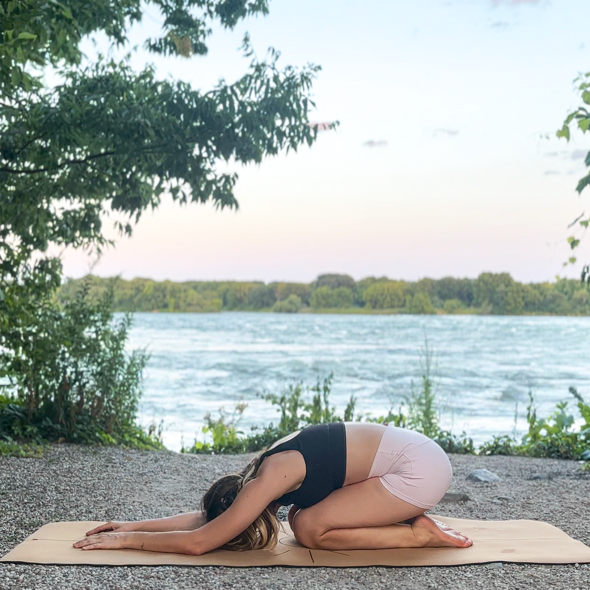 Crk's Organic Cork Yoga Mat with Recycled Natural Rubber, 4mm Thick • The Sun Mat