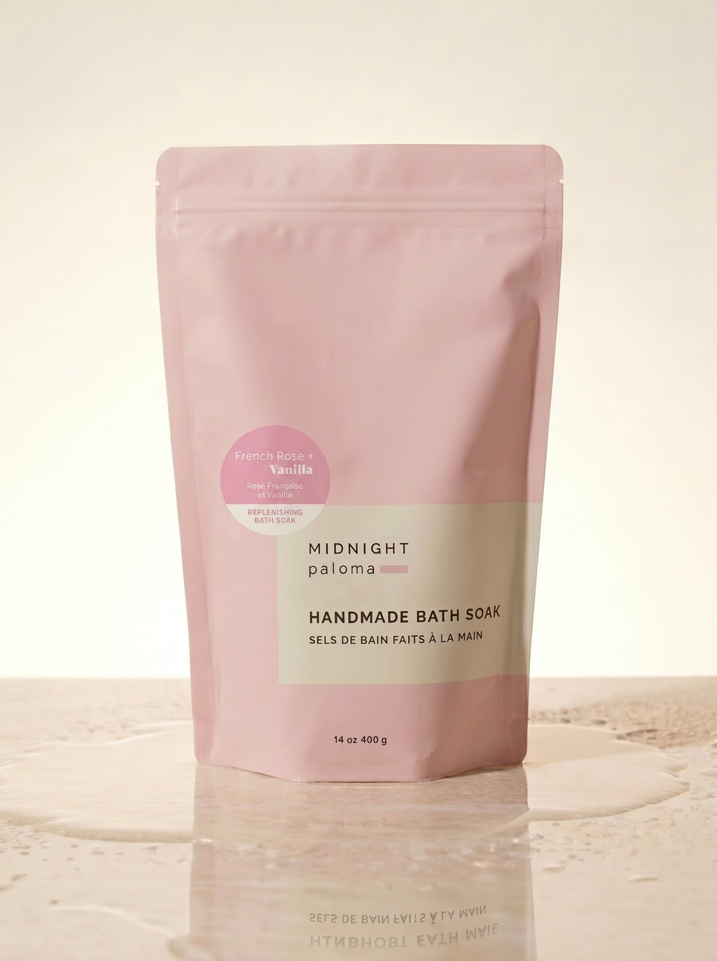 Bain revitalisant Rose française + Vanille