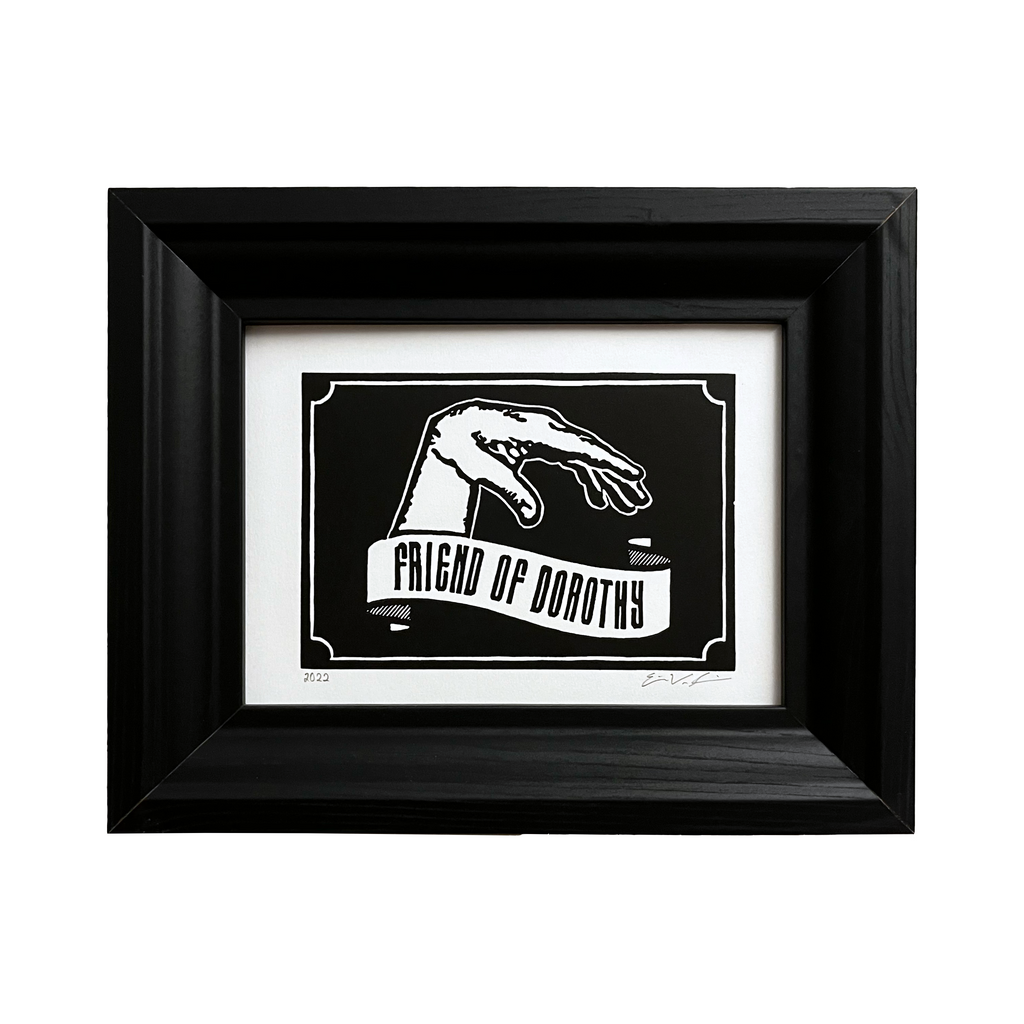 Friend of Dorothy LINOCUT PRINT