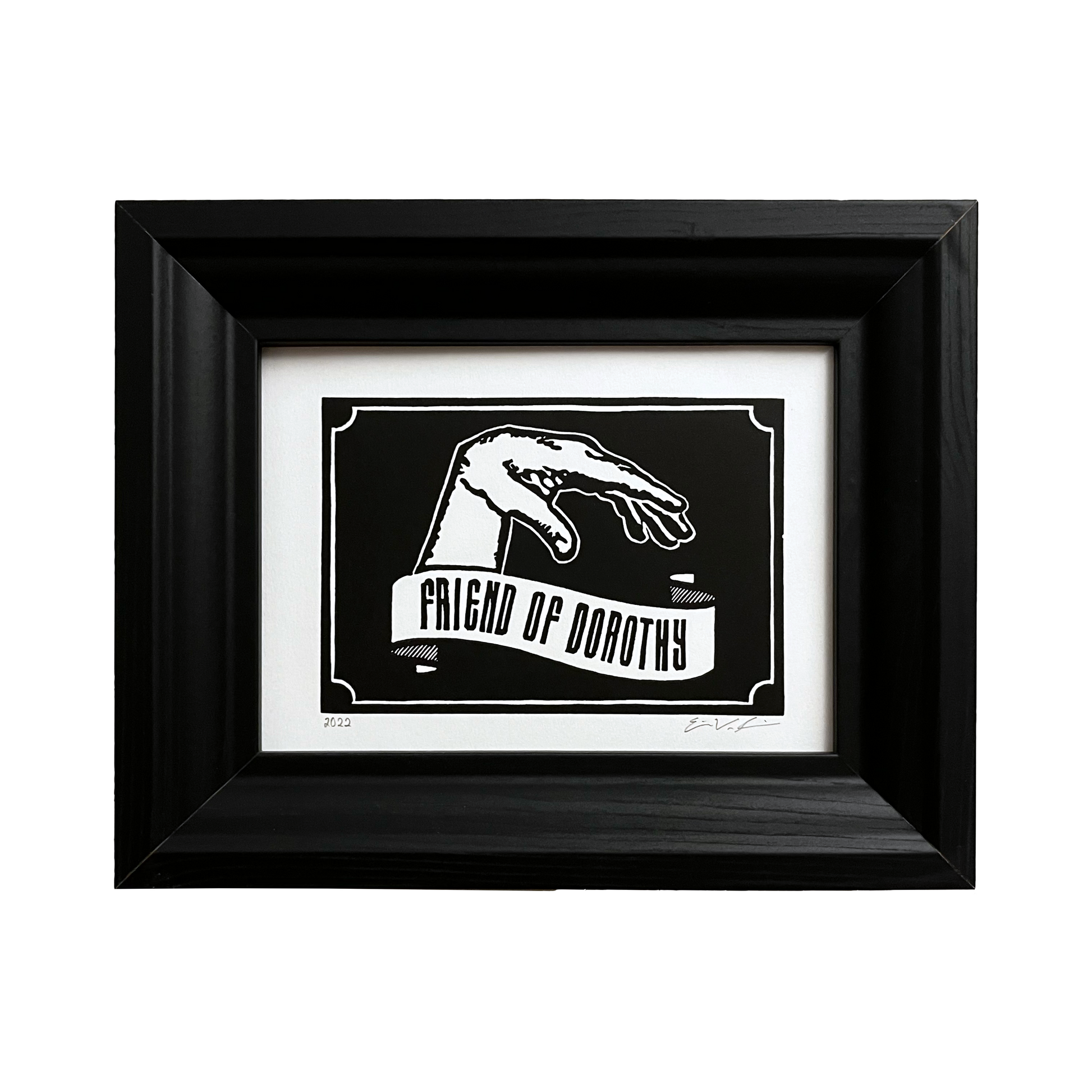 Friend of Dorothy LINOCUT PRINT