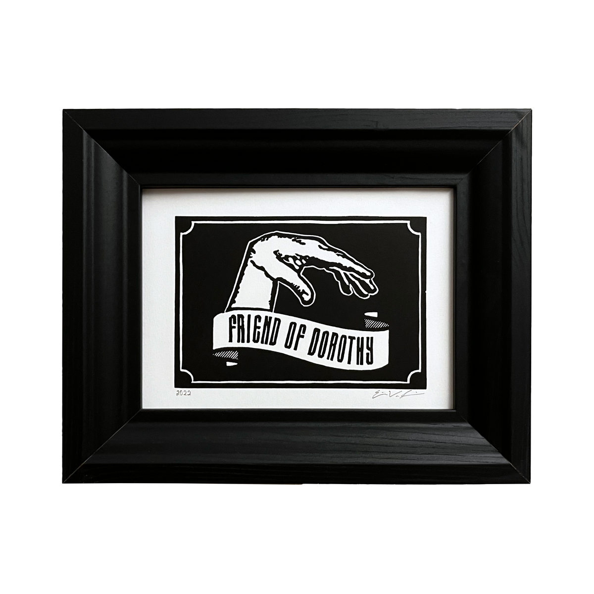Friend of Dorothy LINOCUT PRINT