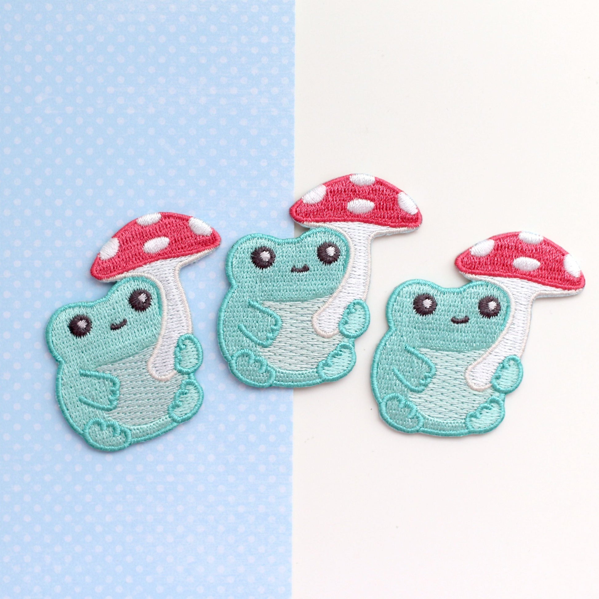 Patch thermocollant brodé grenouille mignonne pour jeans et vestes