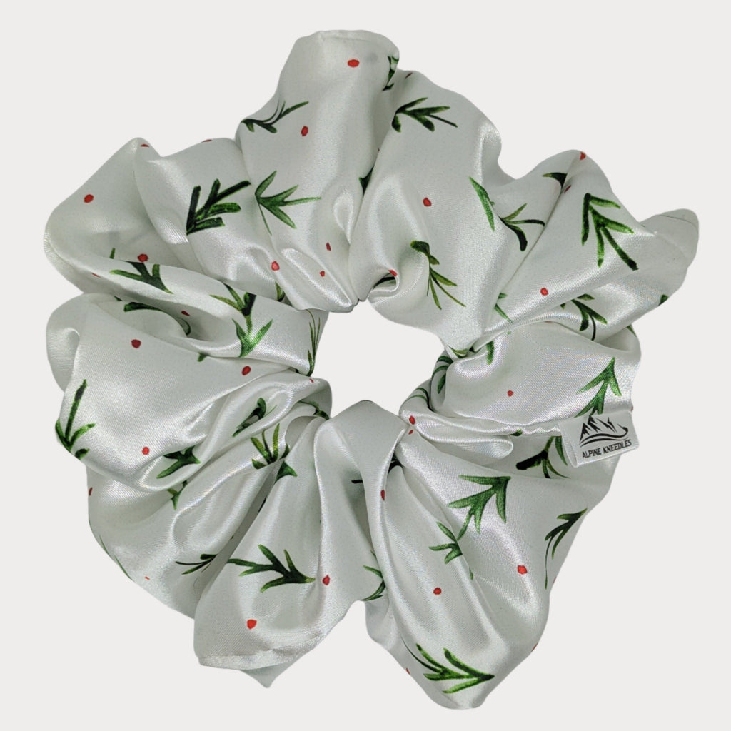 Frosted Pines - Redwood Satin Scrunchie