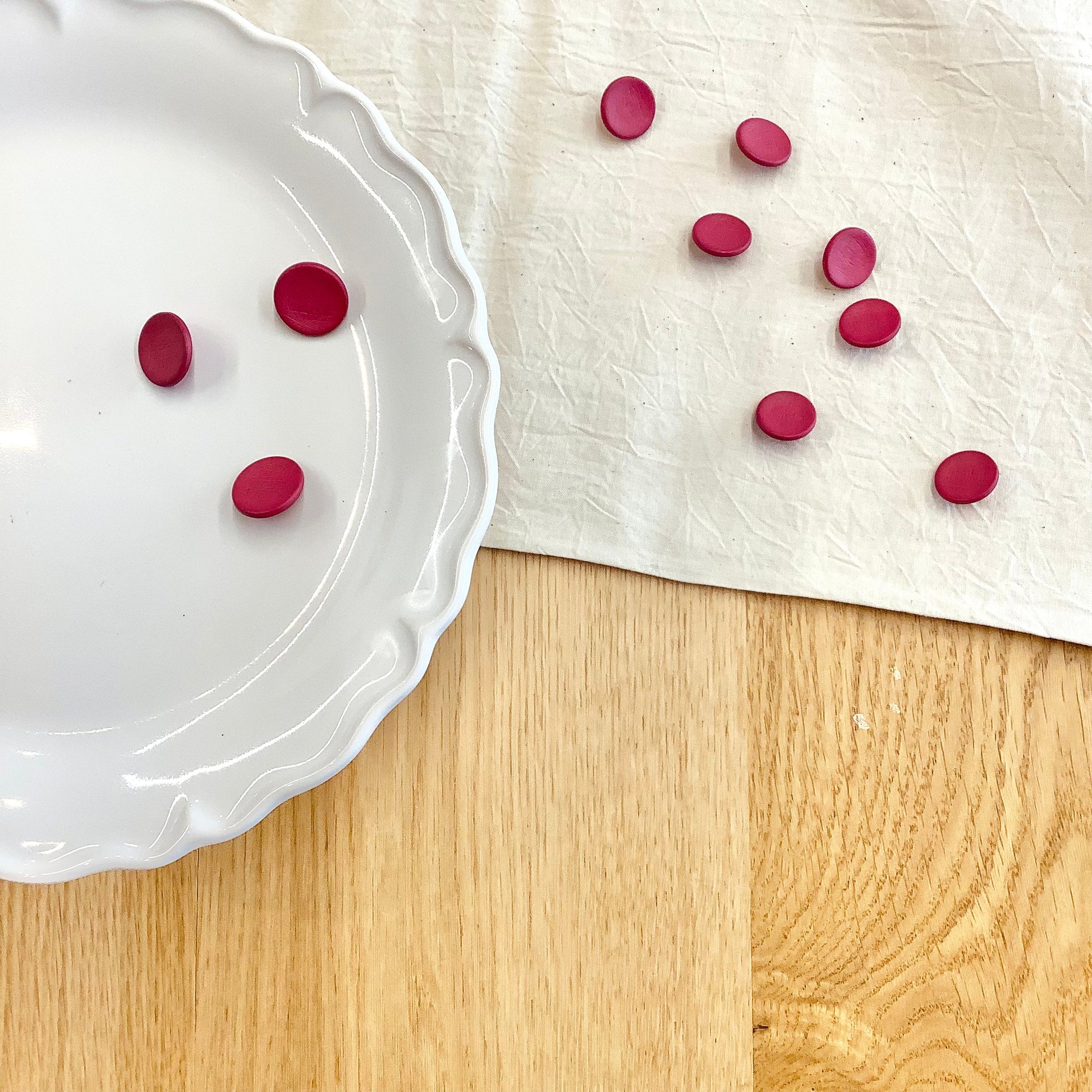 Elan ; Bouton à tige, rose, 18 mm