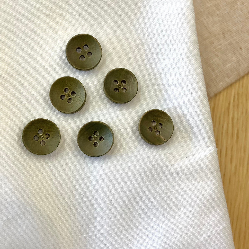 Elan ; Bouton 4 trous, vert, 1/2" (13 mm)