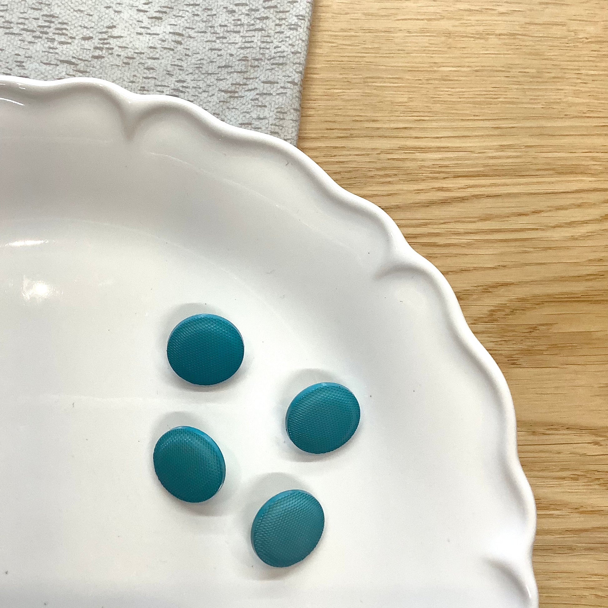 Elan ; Bouton à tige, turquoise, 18 mm