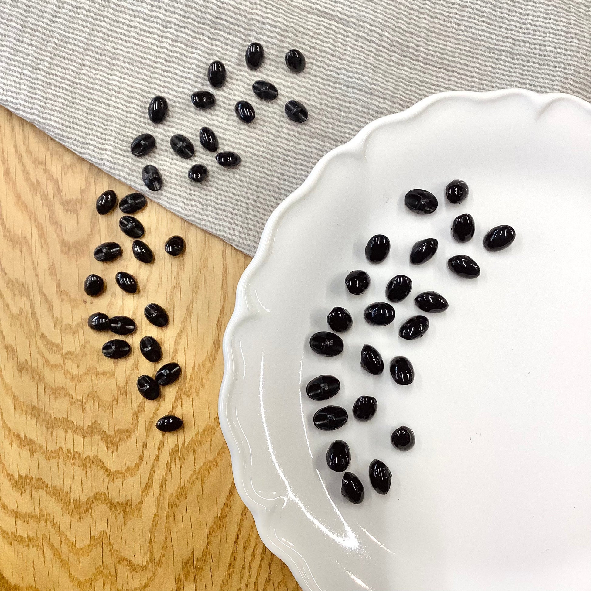 Elan; Bouton à tige, noir - 1/2"