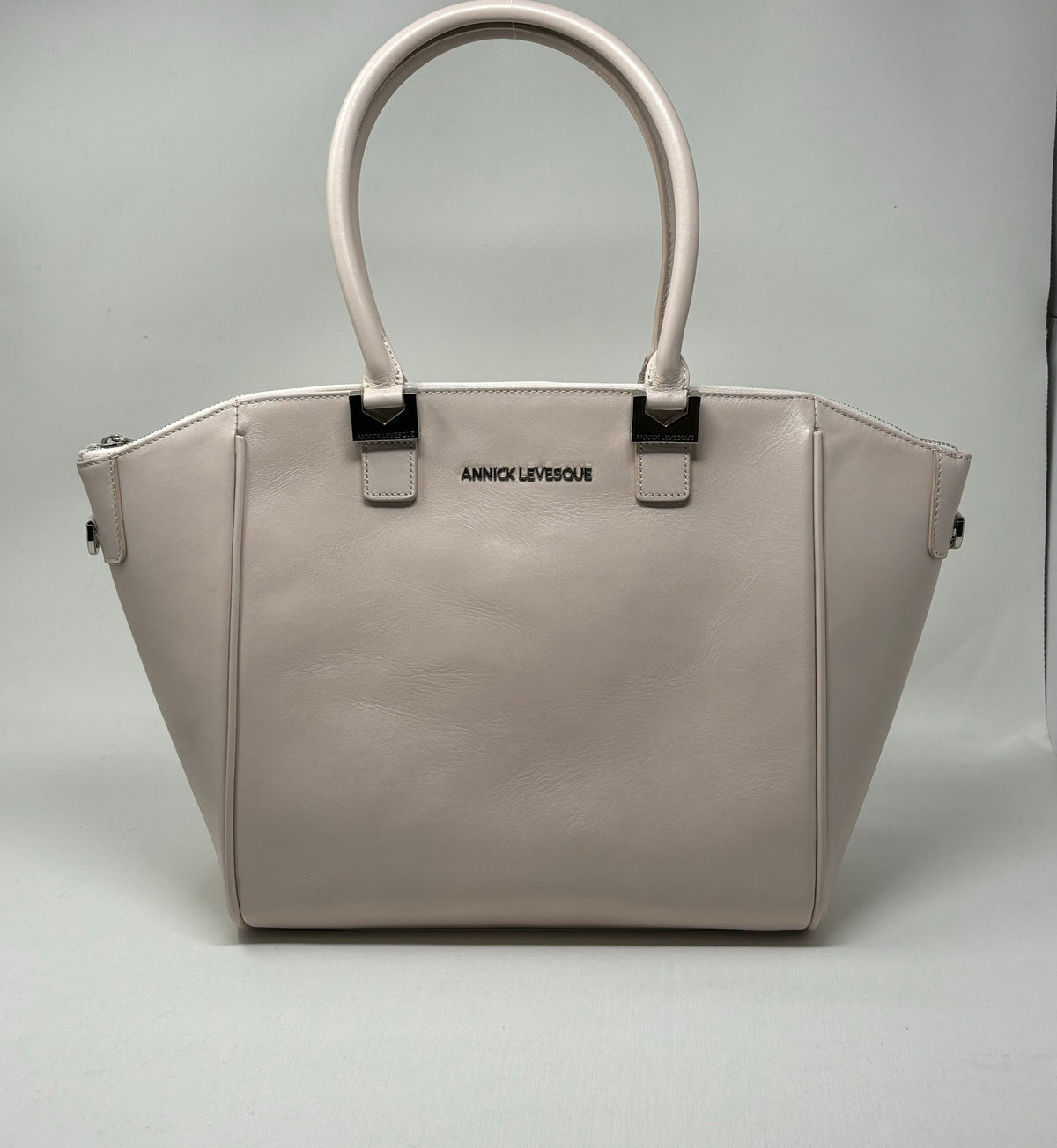 Blush Pink Leather Handbag | Mona Medium