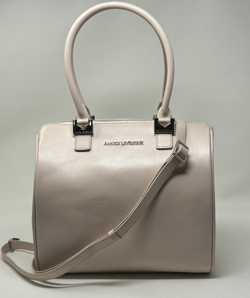 Blush Pink Leather Handbag | Mona Medium