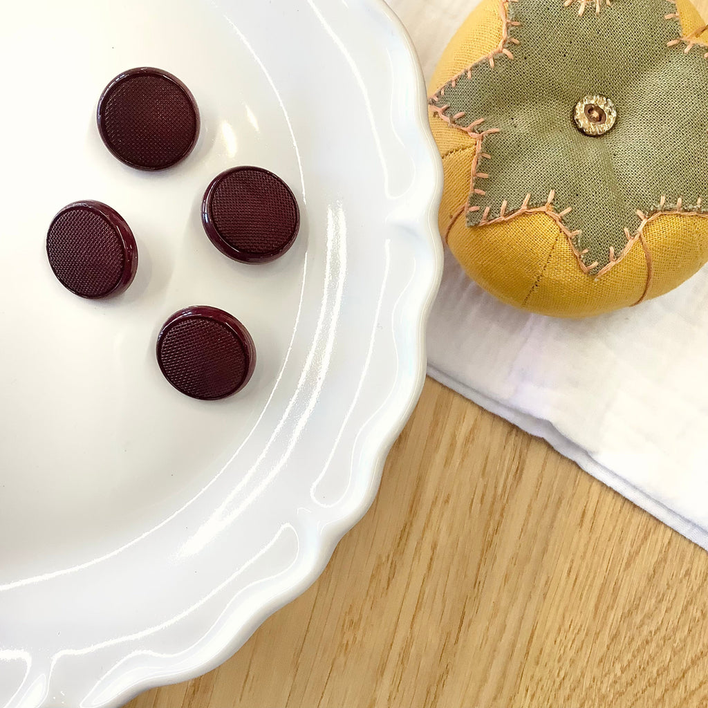 Elan ; Bouton à tige, marron, 23 mm