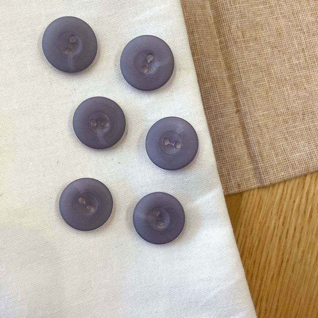 Elan ; Bouton 2 trous, gris, 15 mm