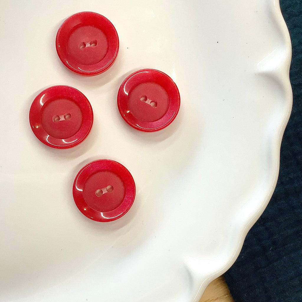 Elan ; Bouton à 2 trous, rose, 22 mm