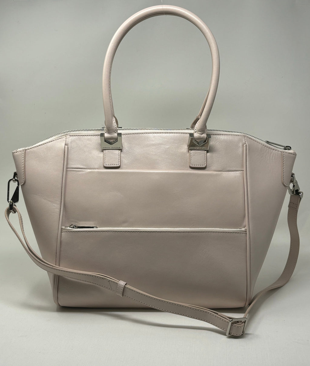 Blush Pink Leather Handbag | Mona Medium