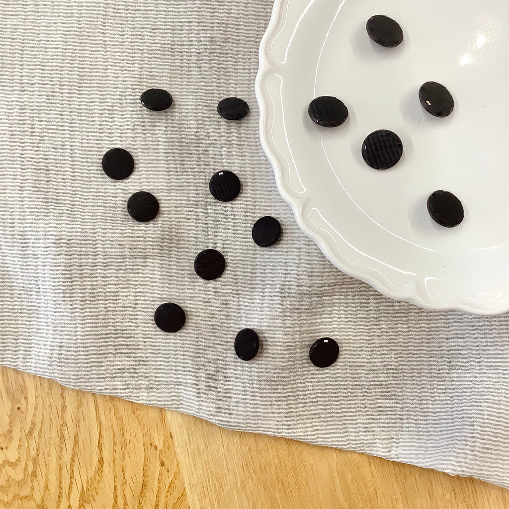 Elan ; Bouton à tige, noir - 3/4"