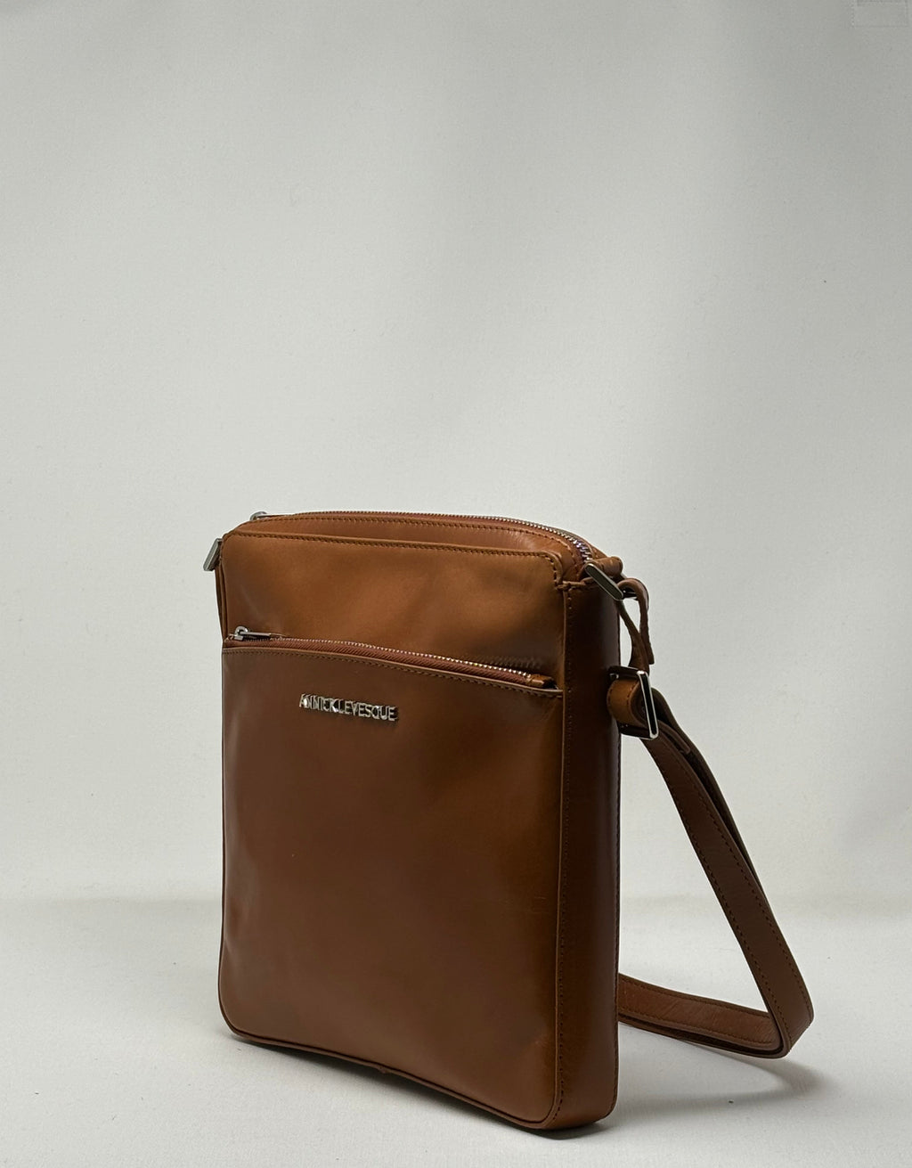 Cognac Leather Shoulder Bag | Gisèle - PREORDER