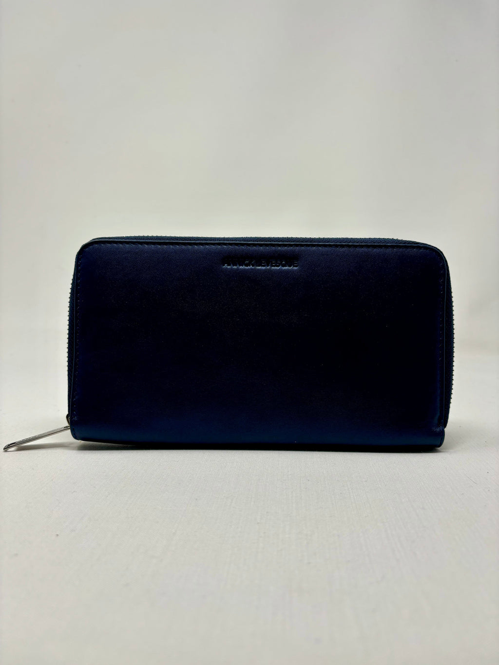 Navy Blue Leather Wallet - Anna