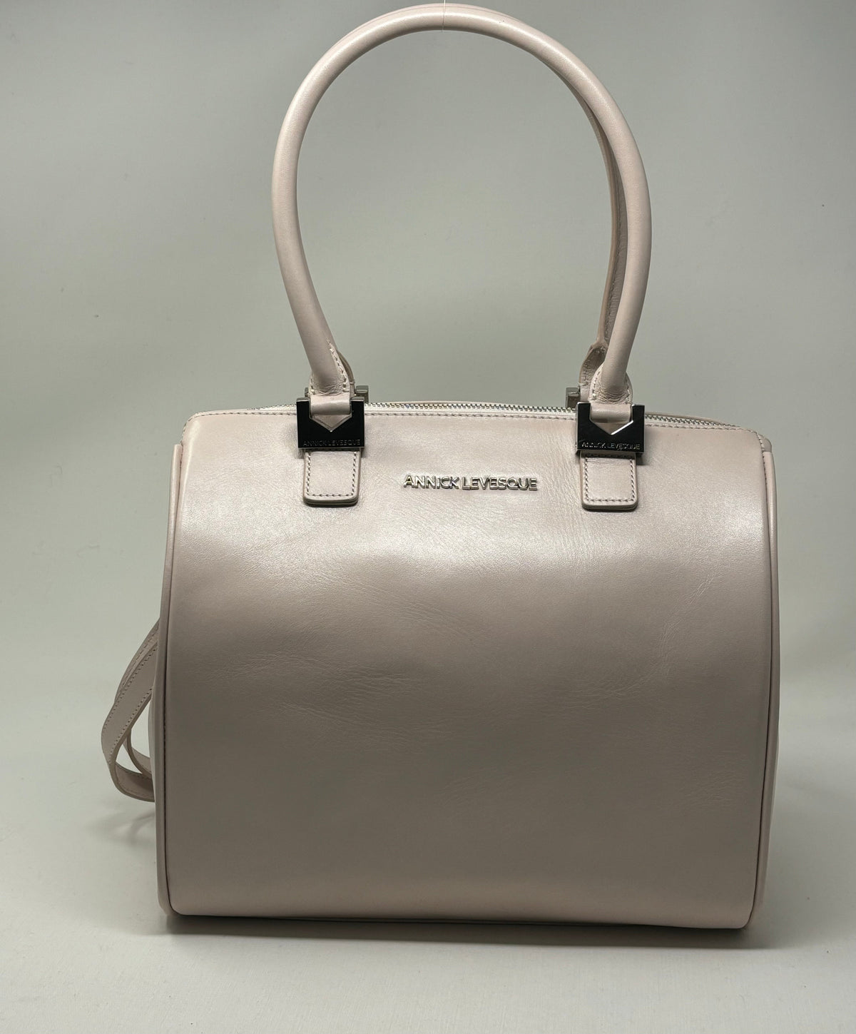 Blush Pink Leather Handbag | Mona Medium