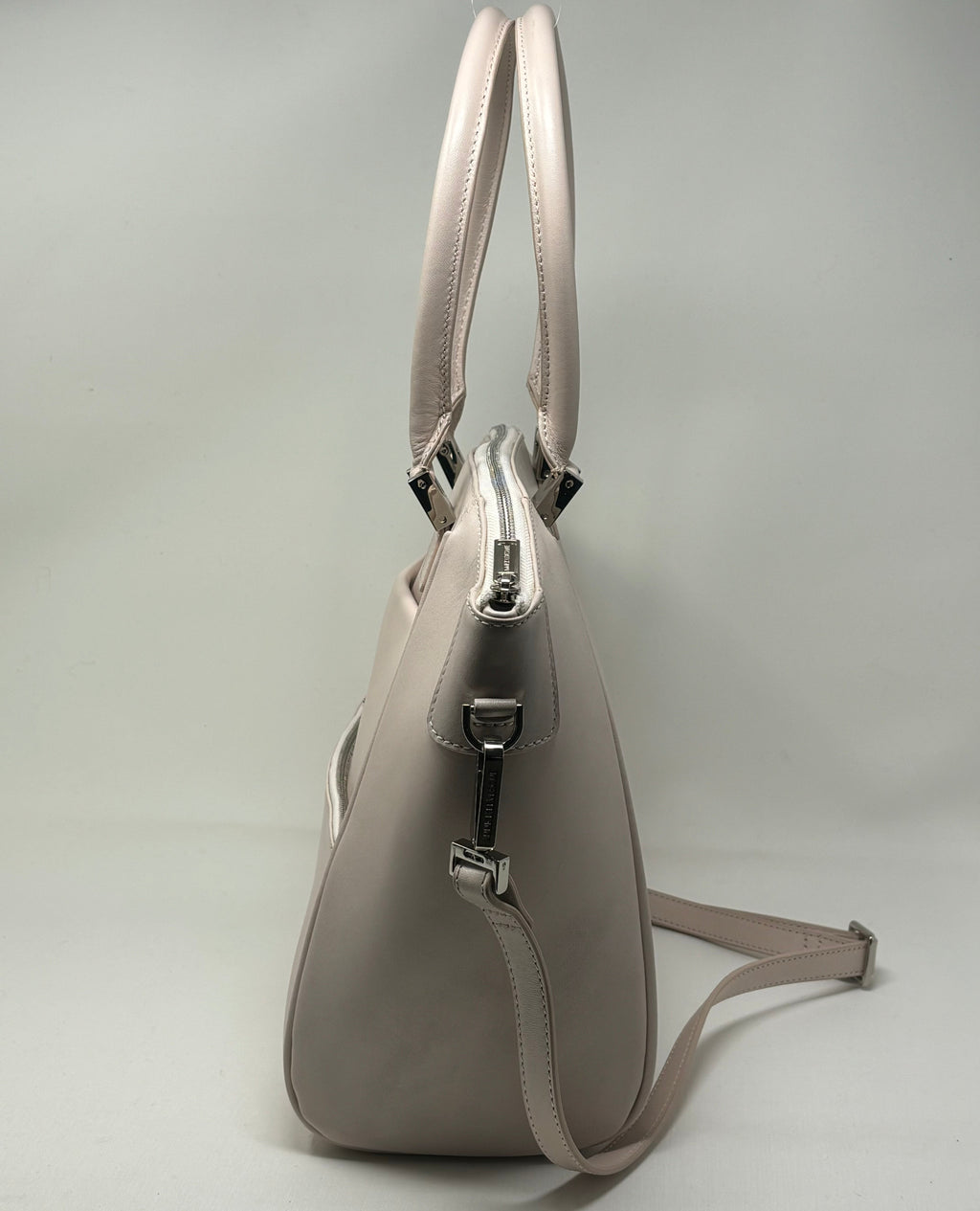 Blush Pink Leather Handbag | Mona Medium