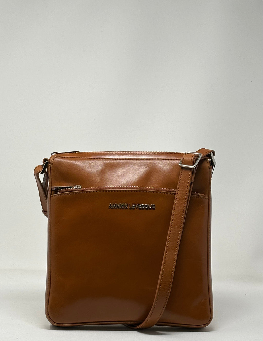 Cognac Leather Shoulder Bag | Gisèle - PREORDER
