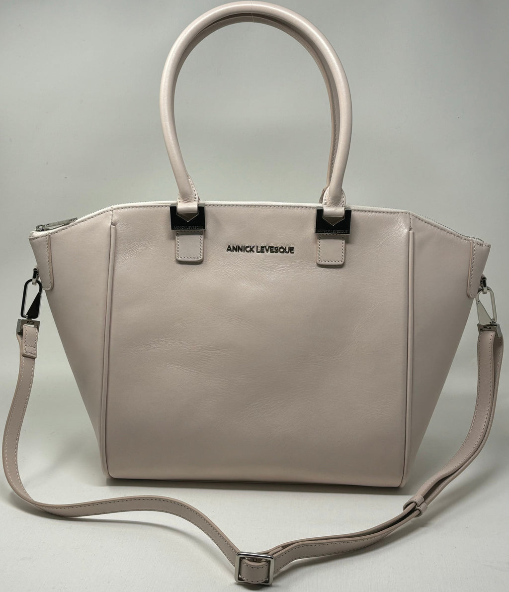 Blush Pink Leather Handbag | Mona Medium