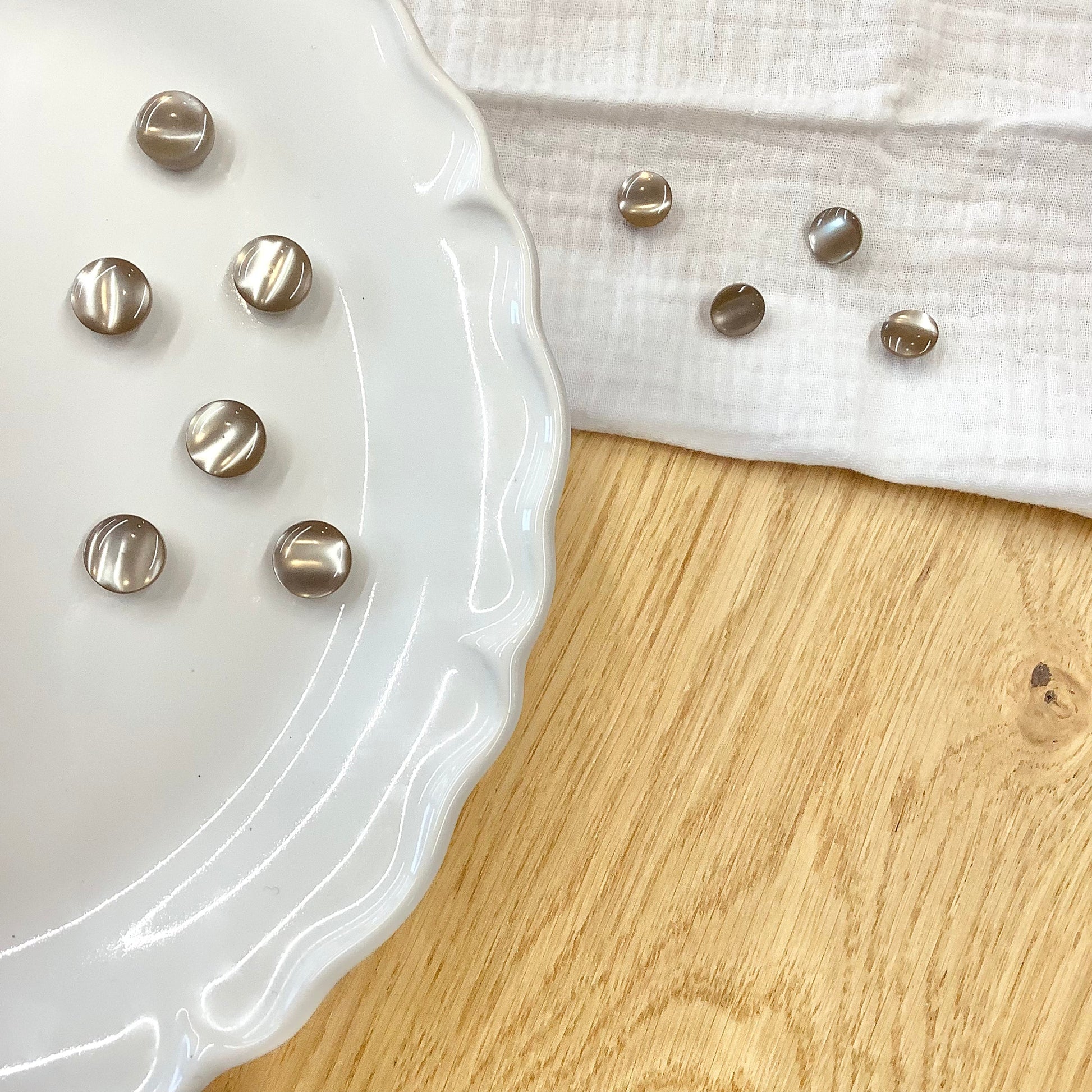 Elan ; Bouton à tige, argent, 13 mm