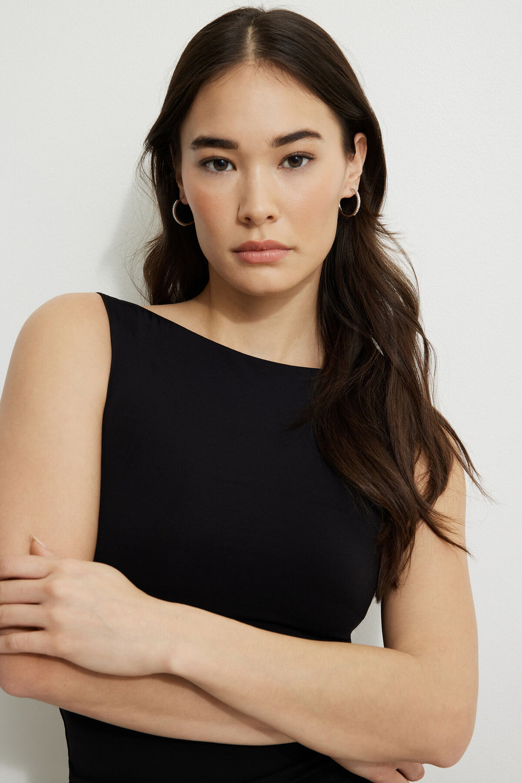 Lot de 3 boucles d'oreilles créoles à pierres précieuses