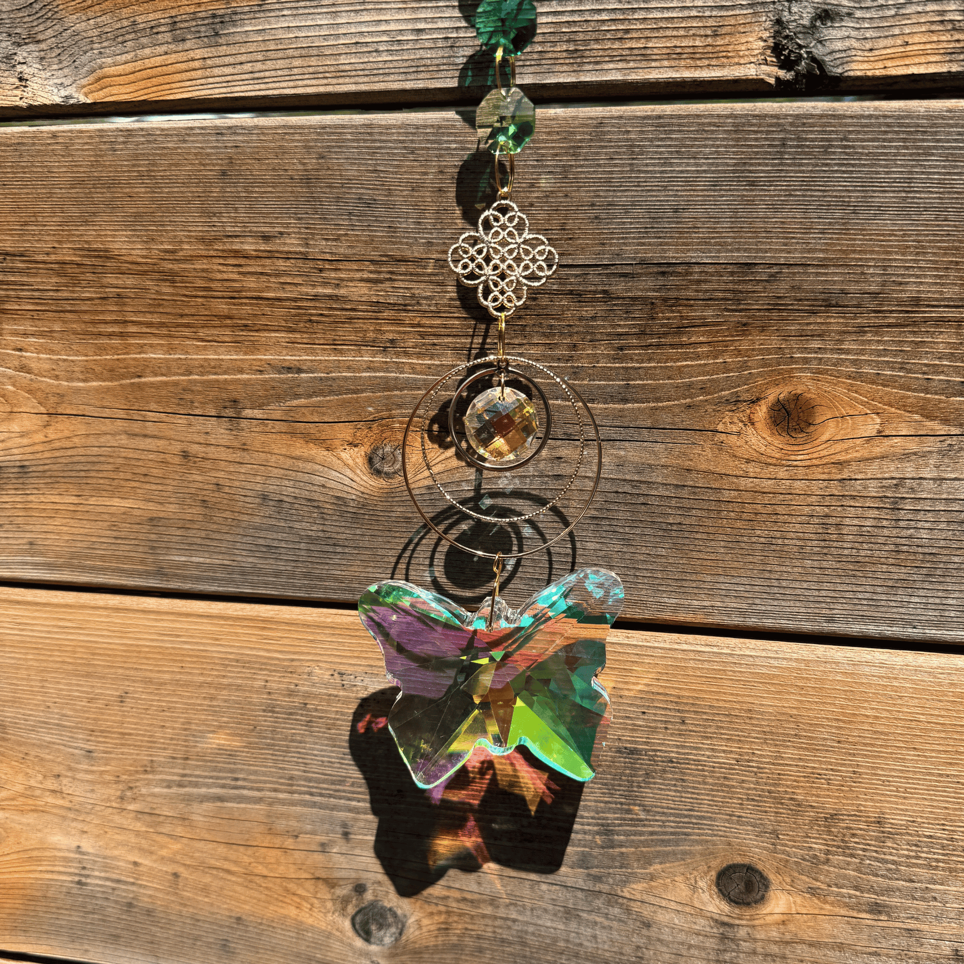 Garden Butterfly Prism Suncatcher