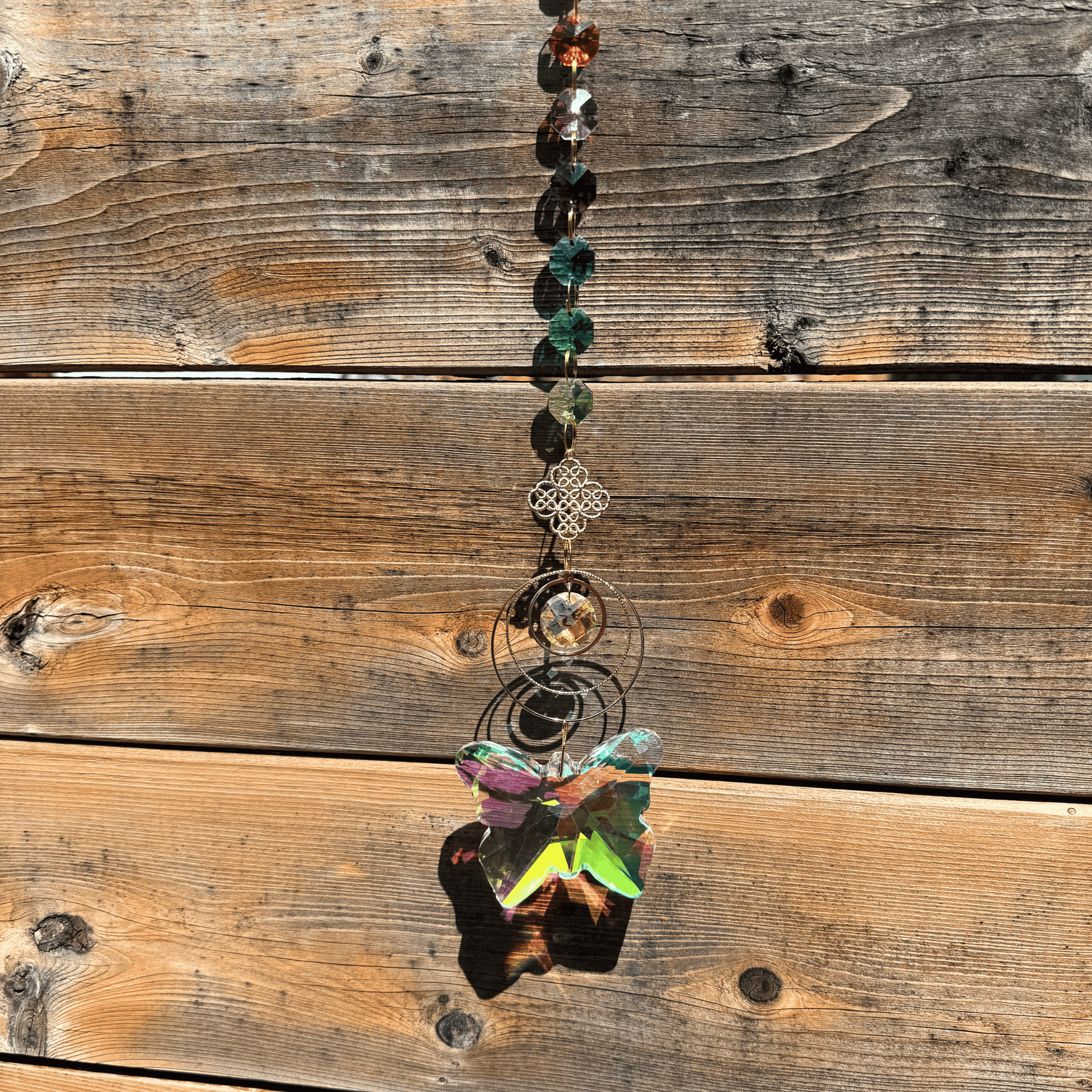 Attrape-soleil prisme pour papillons de jardin