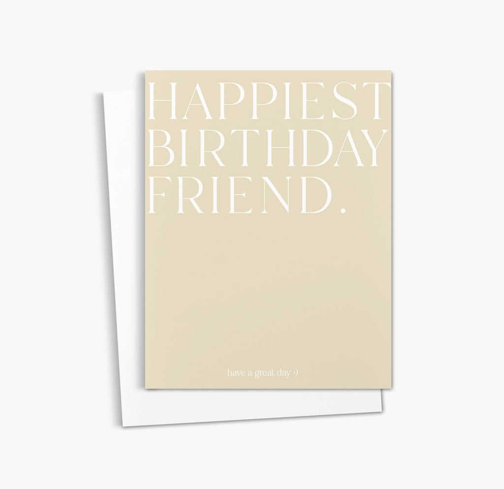 Carte d'anniversaire pour un ami | Carte de vœux d'anniversaire