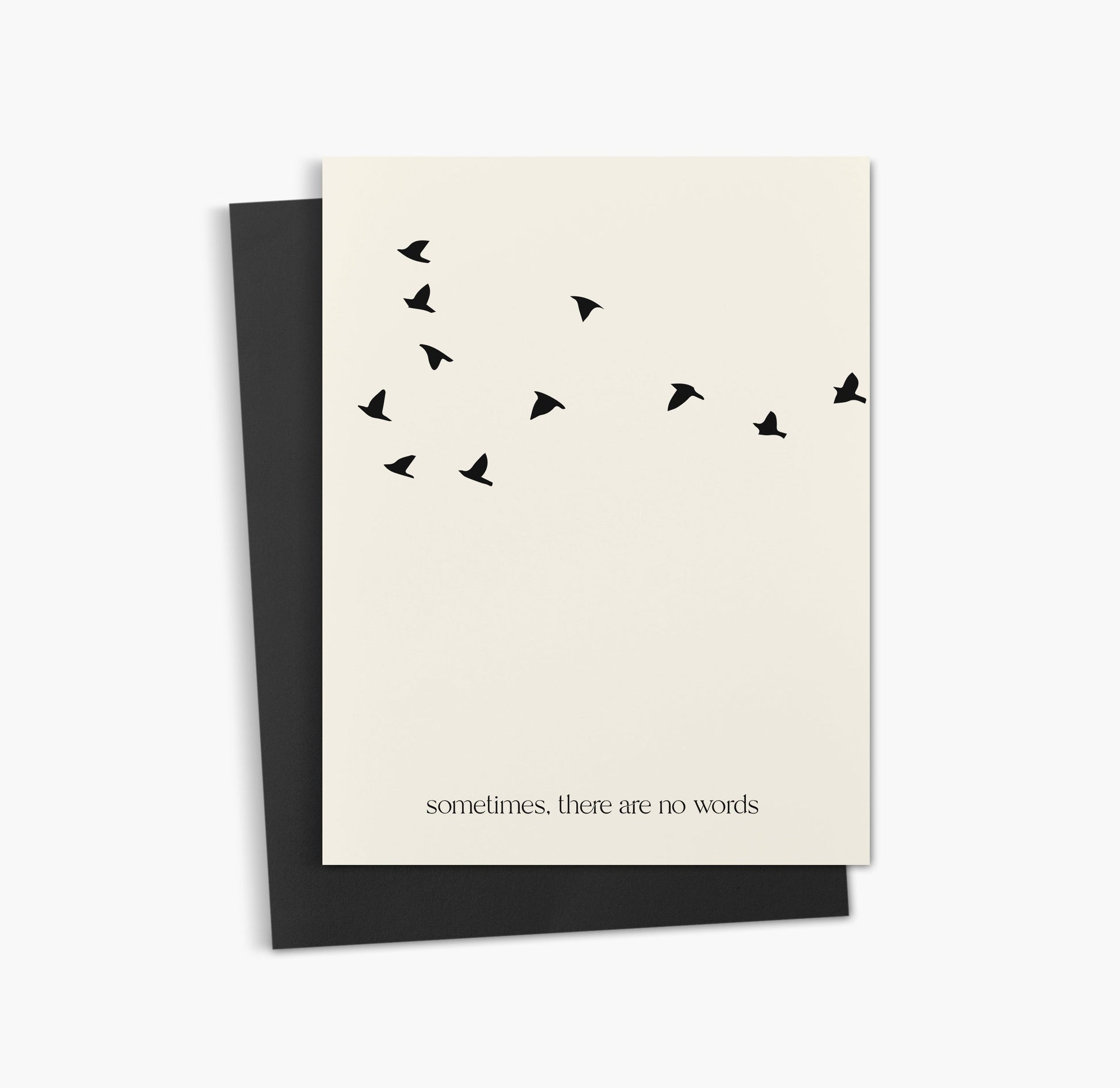 Carte de condoléances | Toutes mes condoléances | Carte neutre