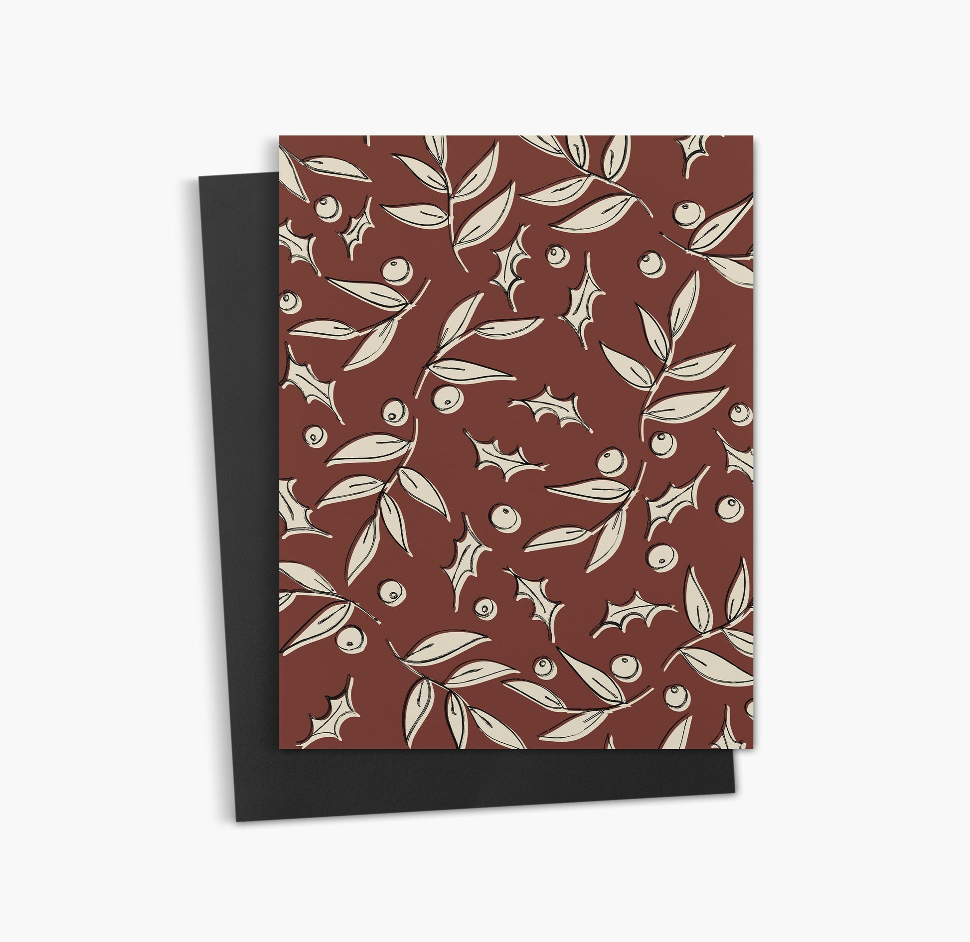 Carte de vœux de Noël à motifs | Carte Joyeux Noël