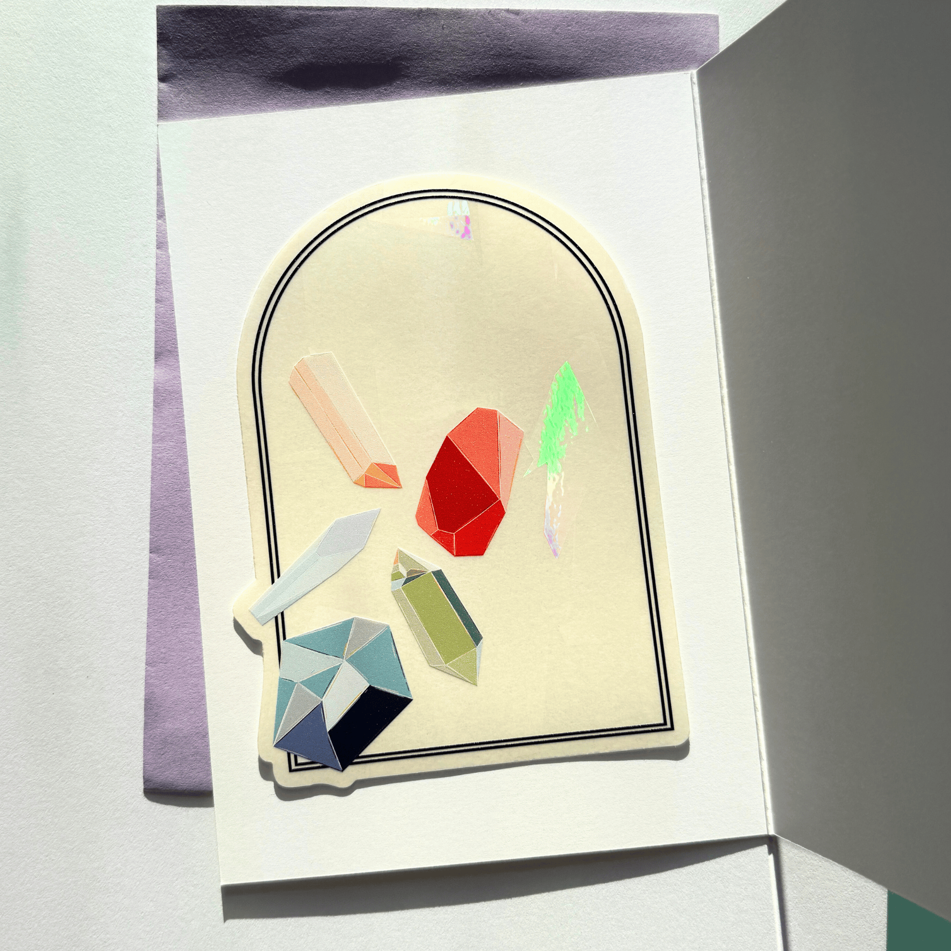 You Are a Gem Sticker Greeting Card