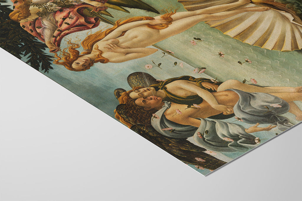 Sandro Botticelli - La Naissance de Vénus | Célèbre œuvre d'art de la Renaissance (disponible encadrée ou non encadrée)