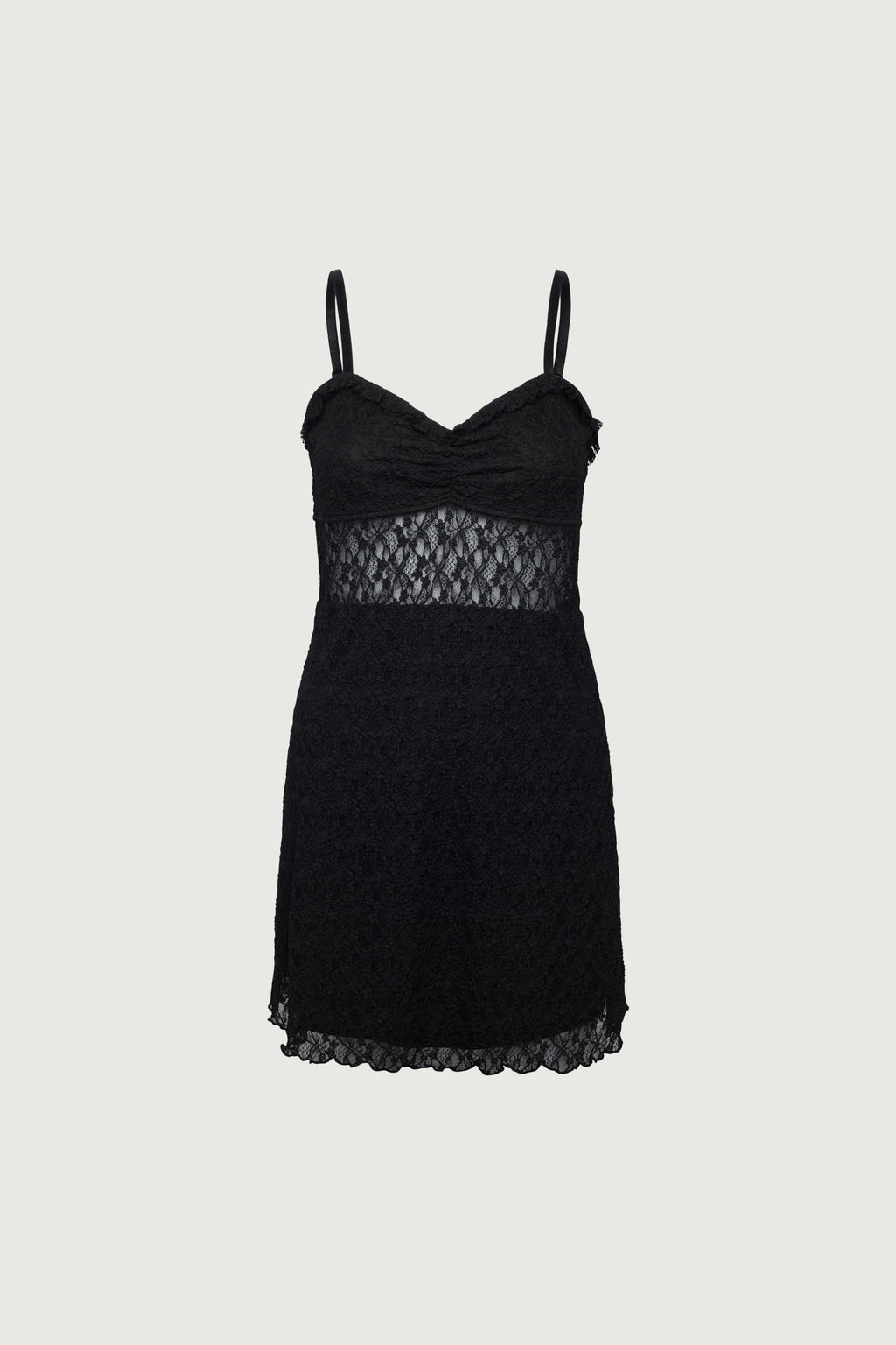 MINI-ROBE BUSTIER EN DENTELLE