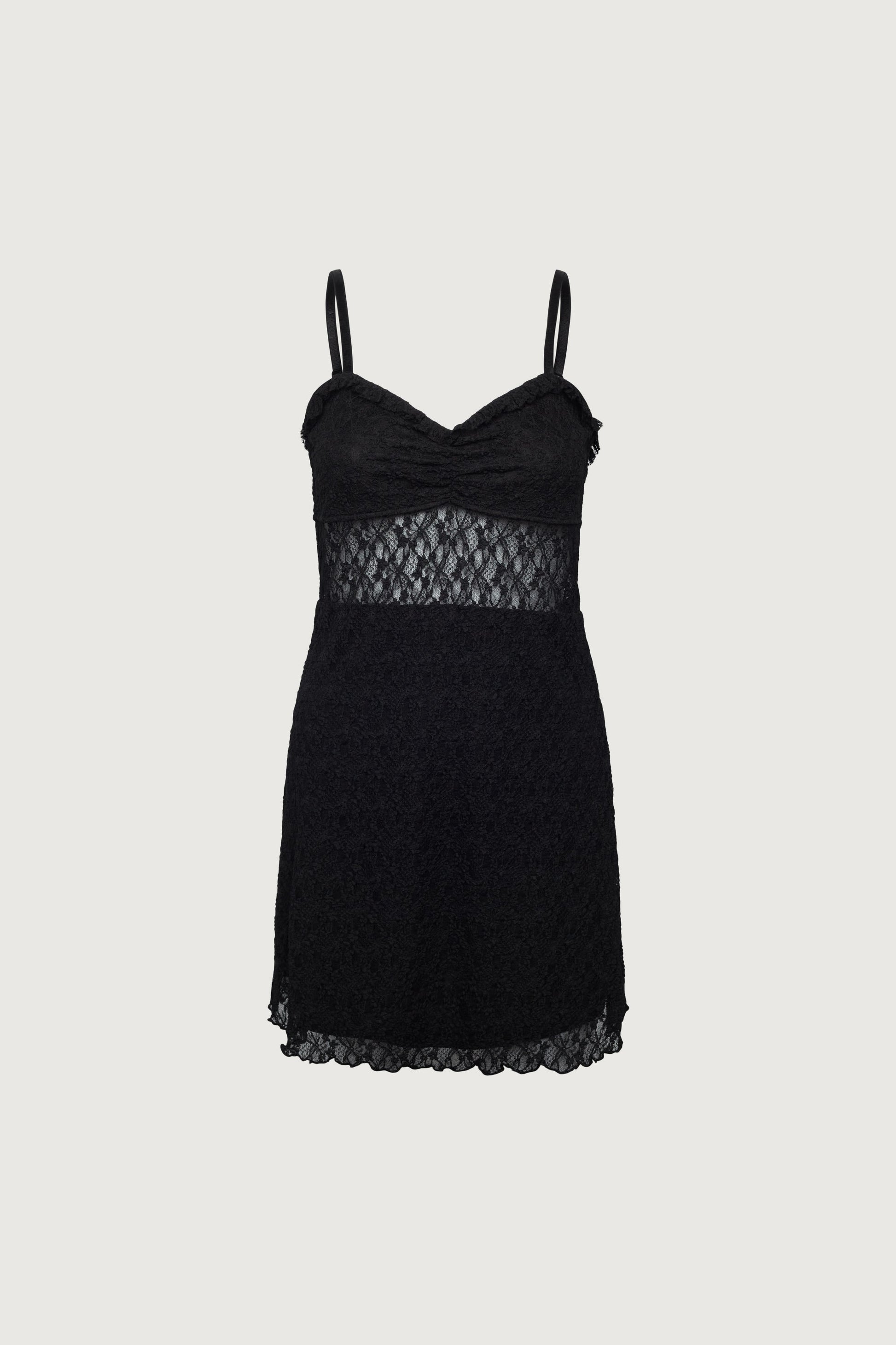 MINI-ROBE BUSTIER EN DENTELLE