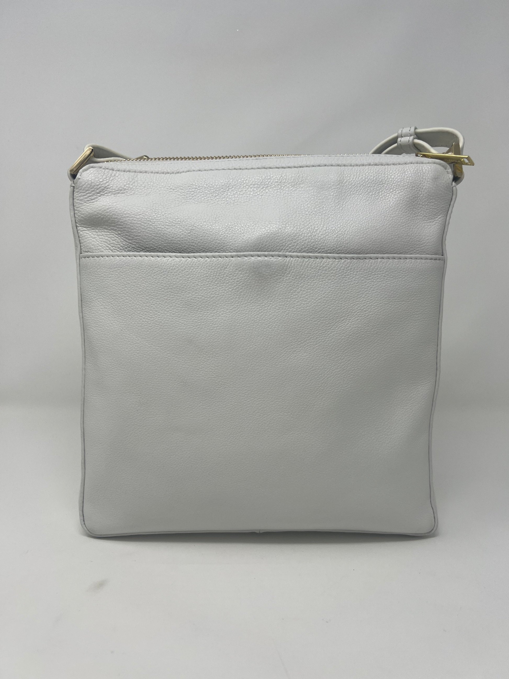 Sac à Bandoulière / Sacoche en cuir Blanc, Gisèle