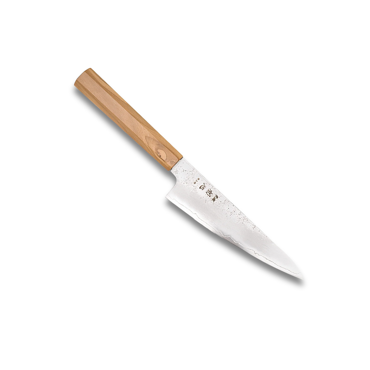 Couteau Kudamono Ginrei Silver 3 Nashiji 150 mm - Manche en bois d'olivier