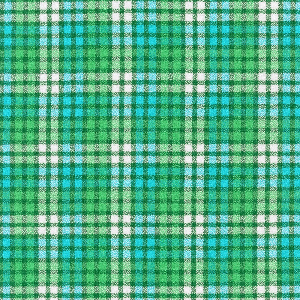 Mammoth Junior Flannel - Grass, 1/4 yard