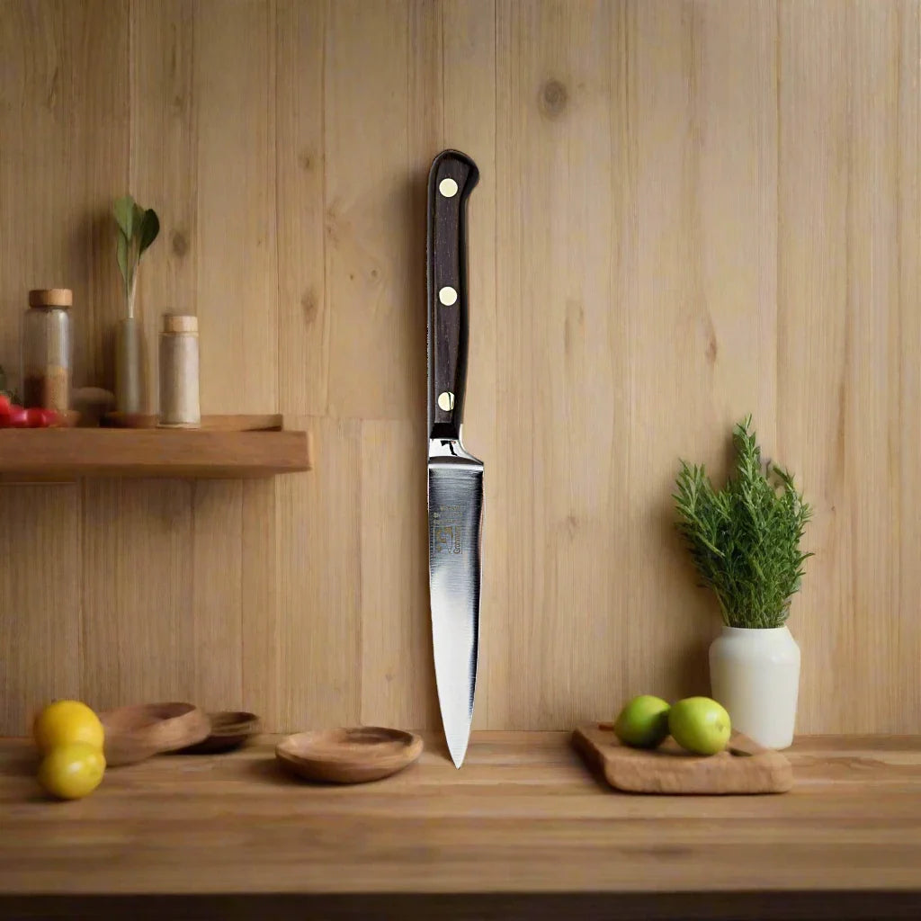 Grohmann Forged 4-Inch Paring Knife Knife with Rosewood Handle