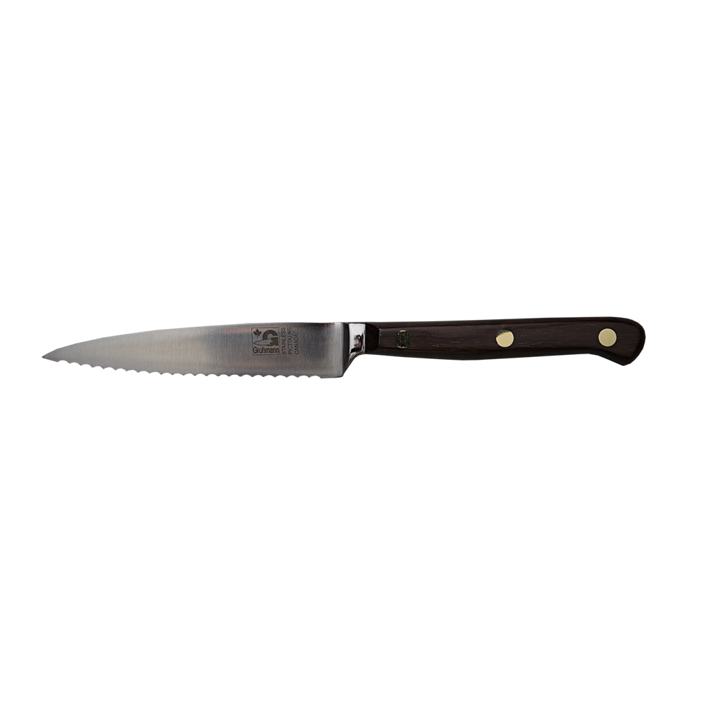 Grohmann Forged 4-Inch Tomato Knife with Rosewood Handle
