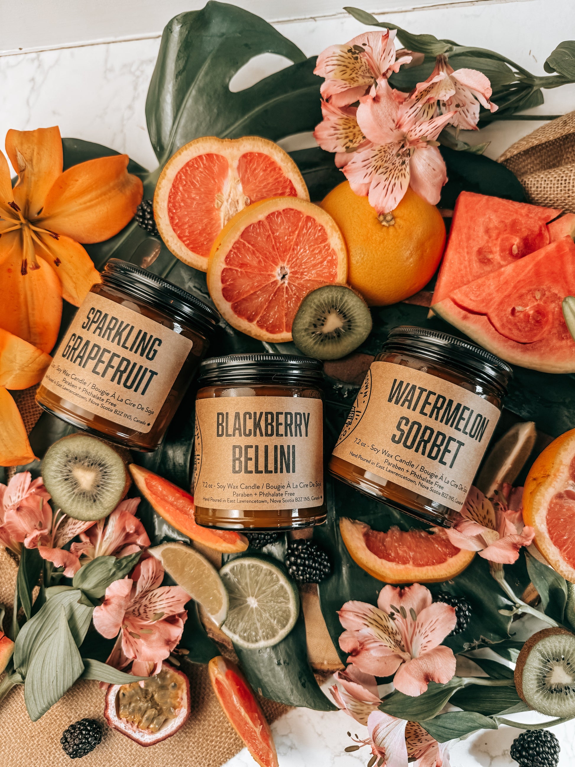 Coffret de bougies d'été