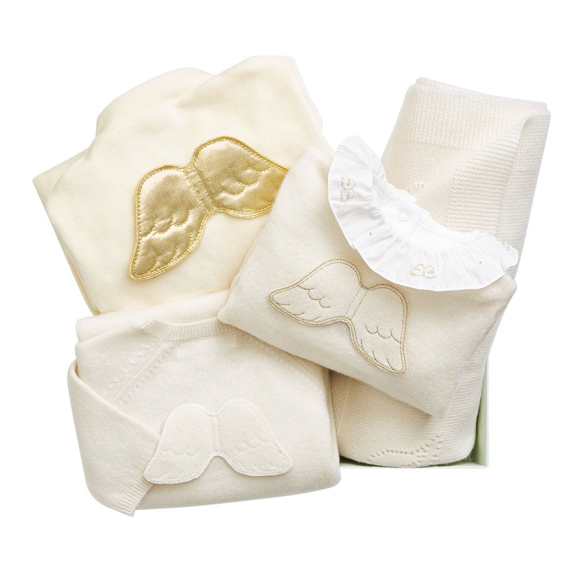 Luxury Angel Wings Cashmere 5 Piece Baby Gift Set