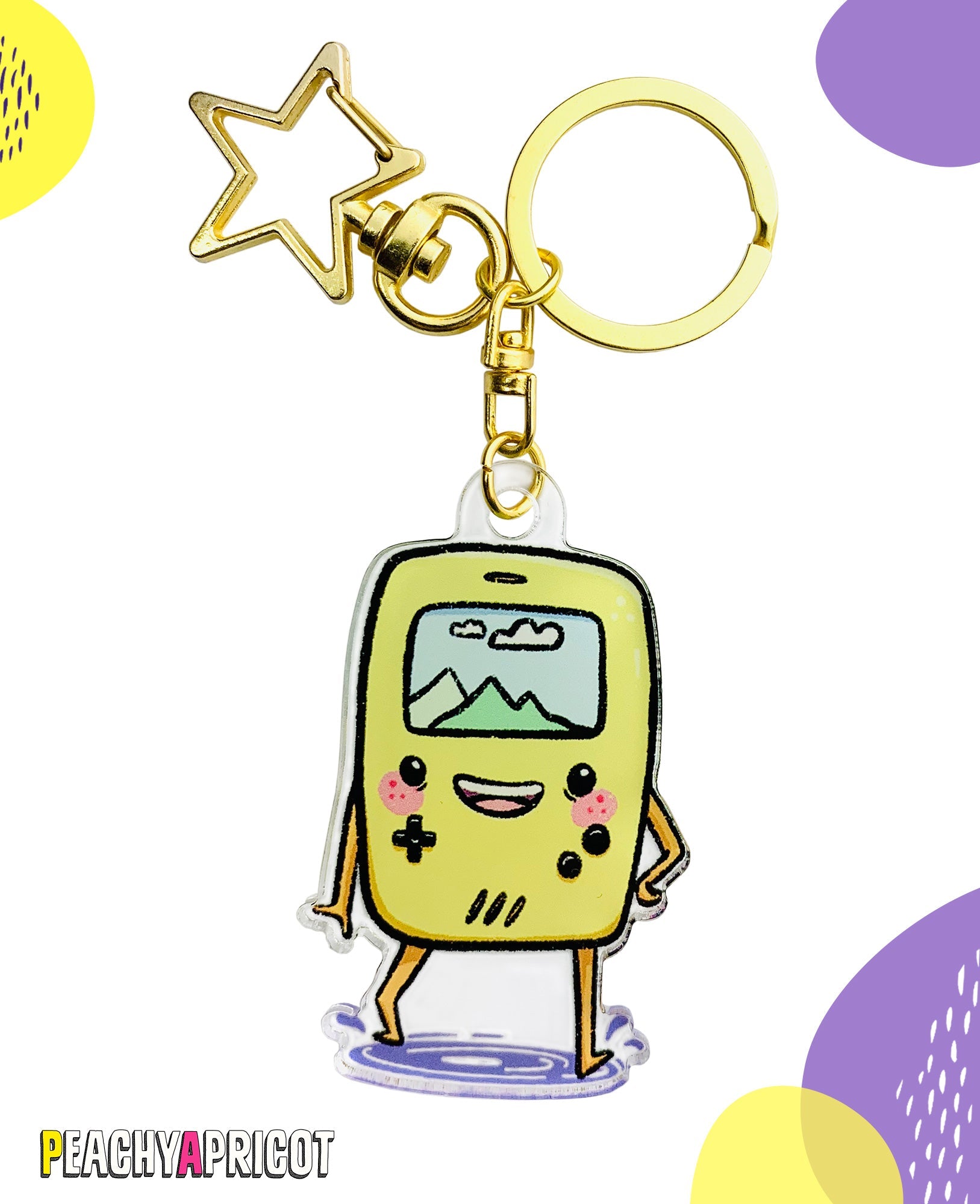 Cool Boy Video Game Console Keychain